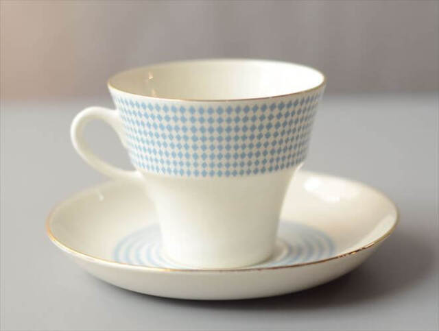 ARABIA アラビア Rio カップ&ソーサー blue リオ 北欧食器 フィンランド Raija Uosikkinen 陶器 北欧 ヴィンテージ_261006