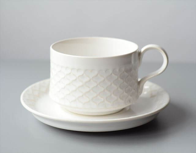 デンマーク製 クイストゴー コーディアル ホワイト コーヒーカップ&ソーサー cordial B&G J.H.Quistgaard 北欧 ヴィンテージ_250512