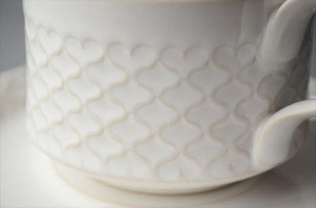 デンマーク製 クイストゴー コーディアル ホワイト コーヒーカップ&ソーサー cordial B&G J.H.Quistgaard 北欧 ヴィンテージ_250512