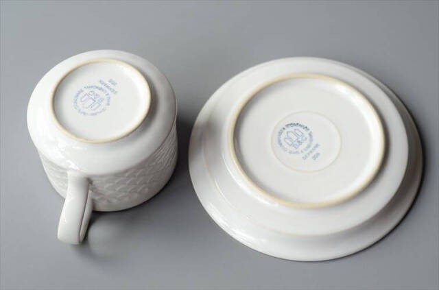 デンマーク製 クイストゴー コーディアル ホワイト コーヒーカップ&ソーサー cordial B&G J.H.Quistgaard 北欧 ヴィンテージ_250512