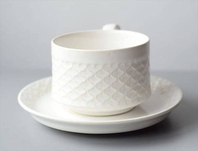 デンマーク製 クイストゴー コーディアル ホワイト コーヒーカップ&ソーサー cordial B&G J.H.Quistgaard 北欧 ヴィンテージ_250512