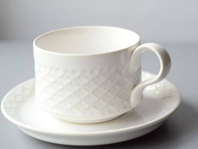 デンマーク製 クイストゴー コーディアル ホワイト コーヒーカップ&ソーサー cordial B&G J.H.Quistgaard 北欧 ヴィンテージ_250512