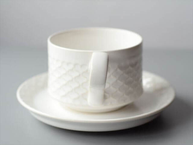 デンマーク製 クイストゴー コーディアル ホワイト コーヒーカップ&ソーサー cordial B&G J.H.Quistgaard 北欧 ヴィンテージ_250512