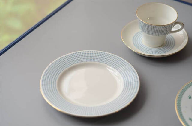 ARABIA アラビア Rio 17.5cm プレート お皿 blue リオ 北欧食器 フィンランド Raija Uosikkinen 陶器 北欧 ヴィンテージ_261006