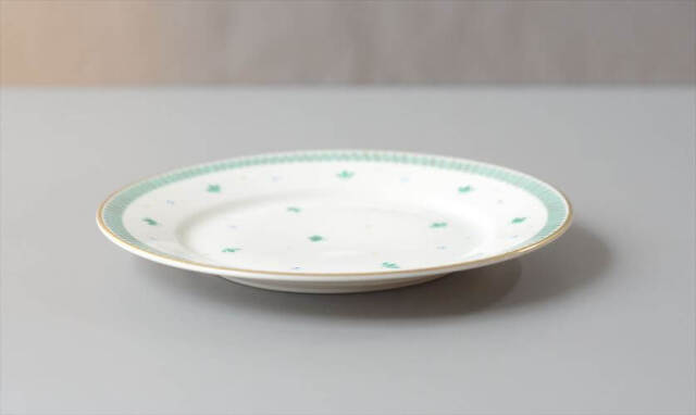 ARABIA アラビア Kasinmaalattu Lehti 17cm プレート お皿 北欧食器 フィンランド 陶器 ヴィンテージ アンティーク_261006