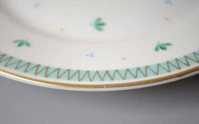 ARABIA アラビア Kasinmaalattu Lehti 17cm プレート お皿 北欧食器 フィンランド 陶器 ヴィンテージ アンティーク_261006