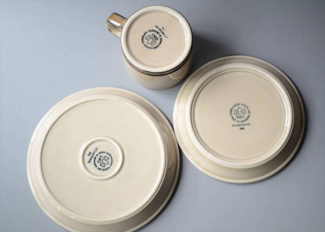デンマーク製 クイストゴー PERU トリオセット カップ＆ソーサー 17cmお皿 プレート B&G J.H.Quistgaard 北欧ヴィンテージ_250515
