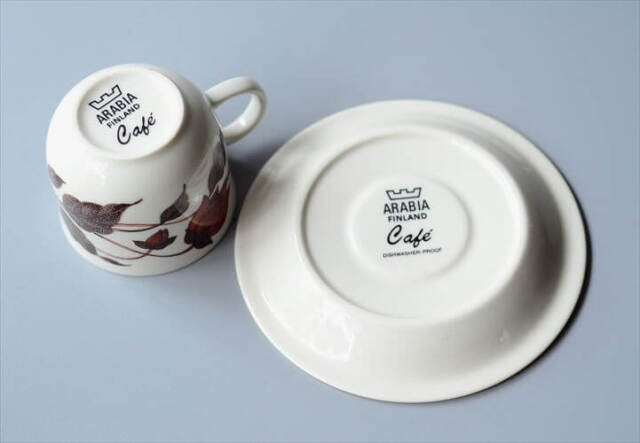 ARABIA Cafe 箱付き 2客セット カップ＆ソーサー アラビア カフェ 北欧食器 フィンランド 陶器 北欧 ヴィンテージ_250603