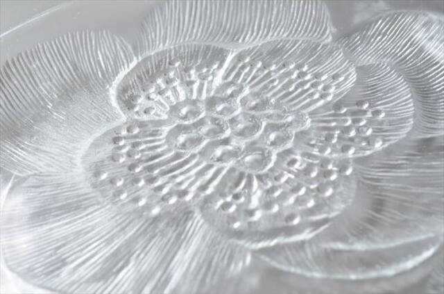 ラベル付! フィンランド製 Nuutajarvi Pioni 26cm ガラスプレート