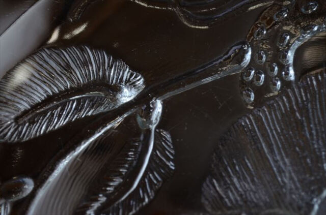 ラベル付! フィンランド製 Nuutajarvi Pioni 26cm ガラスプレート