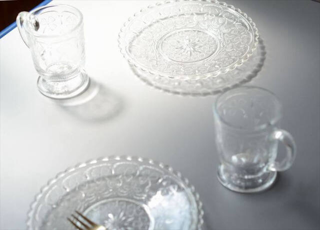 フィンランド製 Nuutajarvi Apila ガラスプレート φ16cm ヌータヤルヴィ アピラ 小皿 北欧 Oiva Toikka オイヴァトイッカ ヴィンテージ