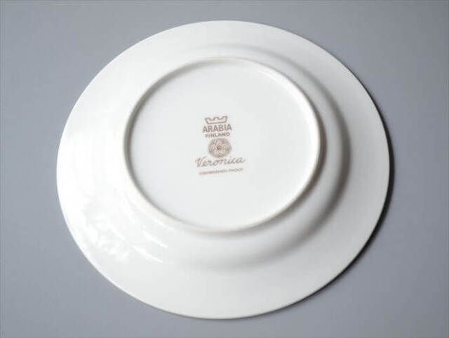 ARABIA アラビア Veronica 17cm プレート お皿 ヴェロニカ 北欧食器 フィンランド Inkeri Leivo 陶器 北欧 ヴィンテージ _250620
