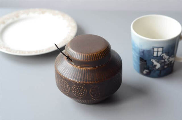 ARABIA アラビア ジャムポット シュガーポット 北欧食器 フィンランド Ulla Procope 陶器 北欧 ヴィンテージ アンティーク_250620