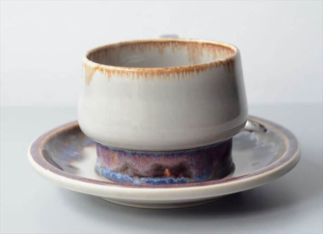 メキシコ　アンティーク　陶器　ティーカップ　レア デンマーク製 クイストゴー MEXICO ティーカップ＆ソーサー