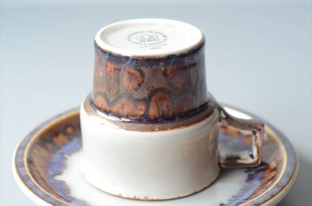 美品 デンマーク製 クイストゴー Mexico カップ＆ソーサー メキシコ