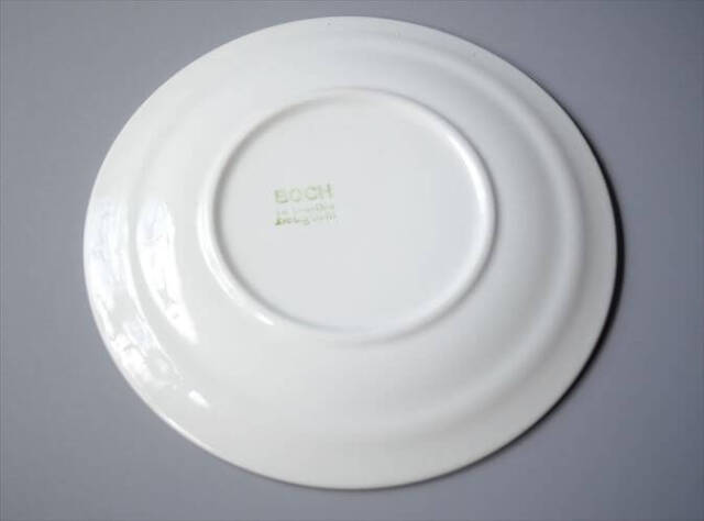 1960～70年代 ベルギー製 ヴィンテージ BOCH Delta 19cm プレート ボッホ デルタ お皿 磁器 陶器 アンティーク 食器 ヨーロッパ_250718
