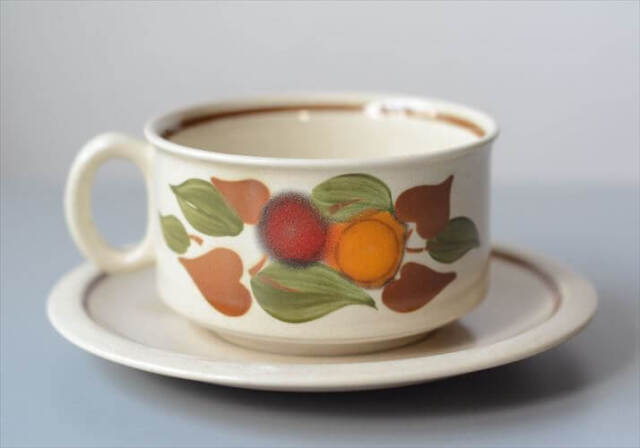 1960～70年代 ベルギー製 ヴィンテージ BOCH Bercy カップ&ソーサー