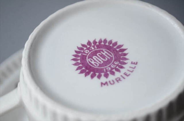 1841～1966年代 ベルギー製 ヴィンテージ BOCH Murielle カップ ボッホ 磁器 陶器 アンティーク 食器 ヨーロッパ_250729