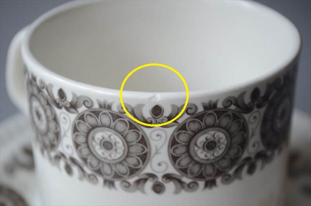1841～1966年代 ベルギー製 ヴィンテージ BOCH Murielle カップ ボッホ 磁器 陶器 アンティーク 食器 ヨーロッパ_250729