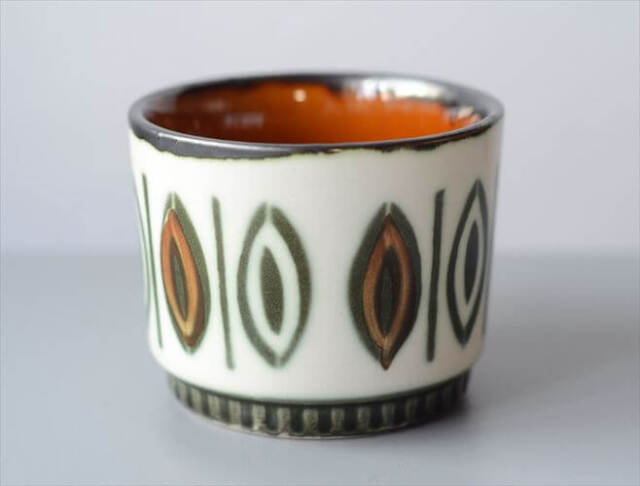 アンティーク 陶器 1960～70年代 ベルギー製 ヴィンテージ BOCH Delta Ellipse カップ