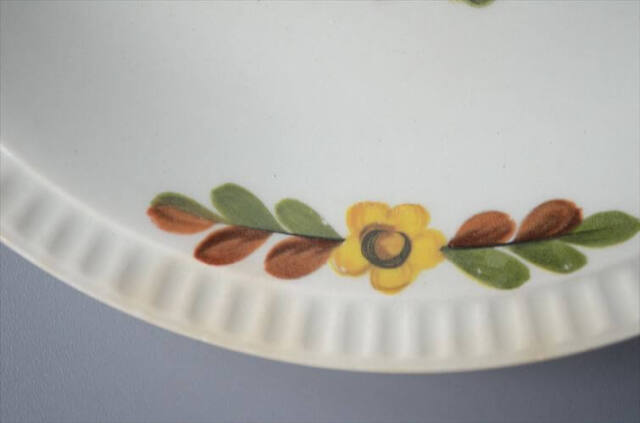 1950～60年代頃 ベルギー製 BOCH ボッホ Delta Asteriola 19cm プレート お皿 磁器 陶器 アンティーク ヴィンテージ_250731