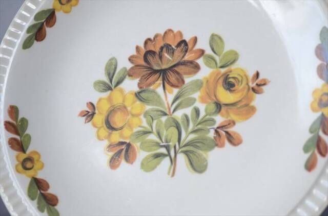 1950～60年代頃 ベルギー製 BOCH ボッホ Delta Asteriola 19cm プレート お皿 磁器 陶器 アンティーク ヴィンテージ_250731