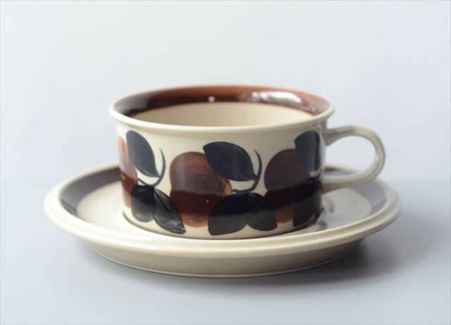 ARABIA アラビア Ruija ティーカップ＆ソーサー ルイージャ 北欧食器 フィンランド 陶器 北欧 ヴィンテージ アンティーク_250812