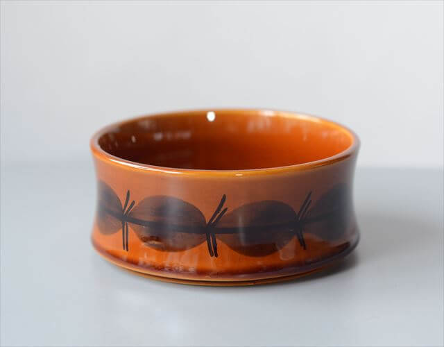 ドイツ製 STAFFEL きれいな飴色のボウル 小鉢 お皿 食器 陶器 ヴィンテージ アンティーク_250826