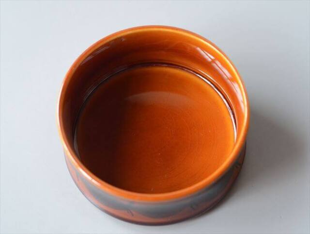 ドイツ製 STAFFEL きれいな飴色のボウル 小鉢 お皿 食器 陶器 ヴィンテージ アンティーク_250826