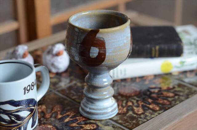 フランス アンティーク雑貨LU ルー カップ（大）　ヴィンテージ陶器製取っ手付き フランス LEGLE（レグル） 200年記念 コーヒーカップ＆ソーサー