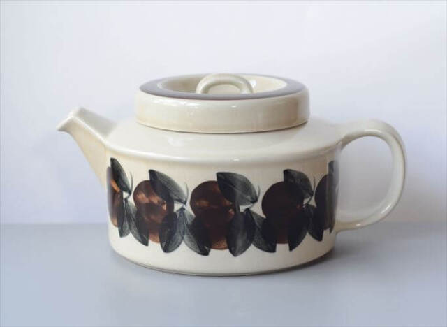 ARABIA アラビア Ruija 茶こし付き ティーポット ルイージャ 北欧食器 フィンランド 陶器 北欧 ヴィンテージ アンティーク_250902