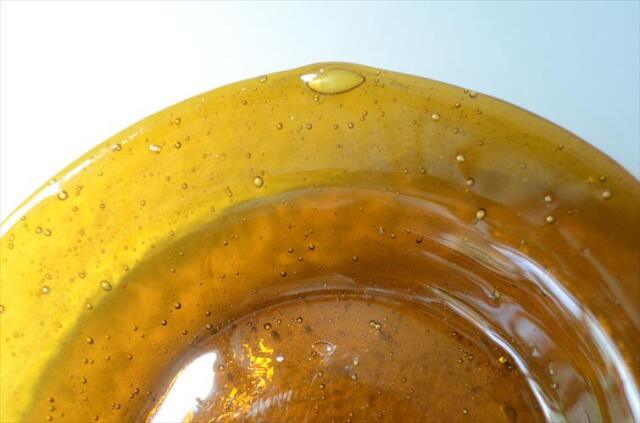 フィンランド製 Humppila Talonpoika アンバーガラス 22.5cm パスタープレート フンピラ タロンポイカ 北欧 ブラウン お皿 ヴィンテージ 