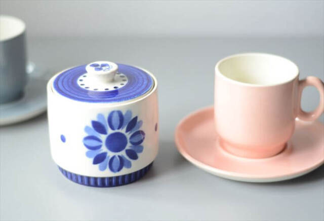 1960～70年代 ベルギー製 BOCH ボッホ DELTA CAPRICCIO シュガーポット カプリシオ 磁器 ヴィンテージ アンティーク_250904