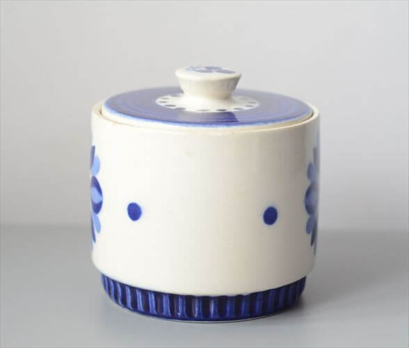 1960～70年代 ベルギー製 BOCH ボッホ DELTA CAPRICCIO シュガーポット カプリシオ 磁器 ヴィンテージ アンティーク_250904