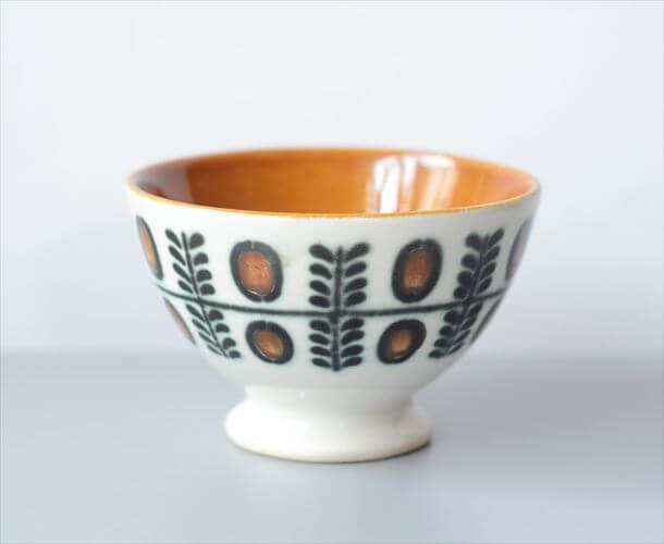 1960～70年代 ベルギー製 ヴィンテージ BOCH NOIX カフェオレボウル ボッホ ノア 磁器 陶器 アンティーク 食器_250909