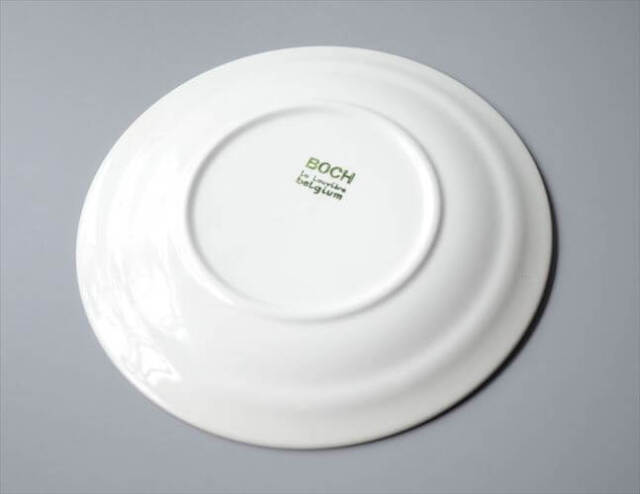 ベルギー製 ヴィンテージ BOCH Delta Stresa 19cm プレート ボッホ デルタ お皿 磁器 陶器 アンティーク 食器 ヨーロッパ_250910