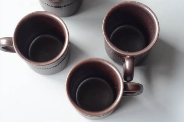 スウェーデン購入　Old hoganas 2枚セット　オールドホガナス スウェーデン製 HOGANAS KERAMIK デミタスカップ 4個セット