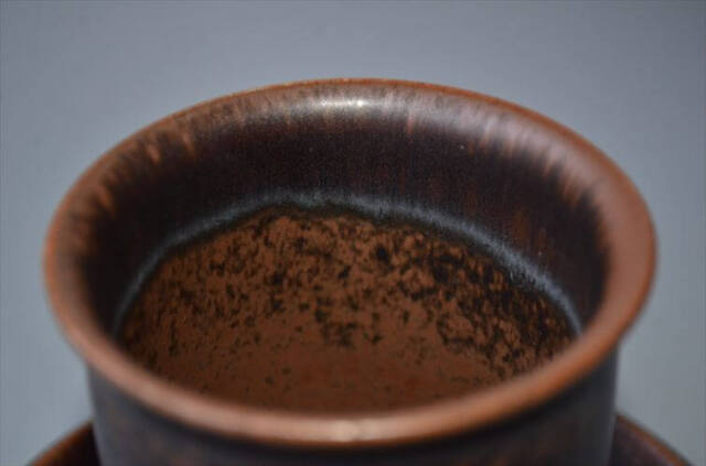 ARABIA アラビア ルスカ カップ＆ソーサー Ruska 7.5cm高 小サイズ 食器 フィンランド 陶器 北欧 ヴィンテージ アンティーク_250922