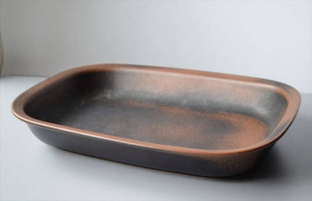 最終値下げ　希少★ARABIA ルスカ 廃盤スクエア大皿 北欧ヴィンテージ！ ARABIA アラビア Ruska スクエアプレート 35×25.5 大皿 深皿