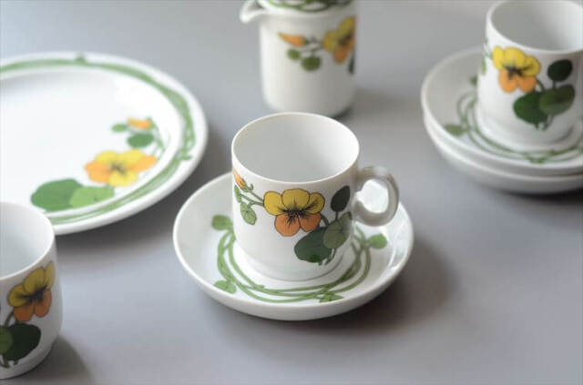 ドイツ製 Rosenthal Thomas カップ＆ソーサー ローゼンタール トーマス コーヒー 食器 陶器 ヴィンテージ アンティーク_250930