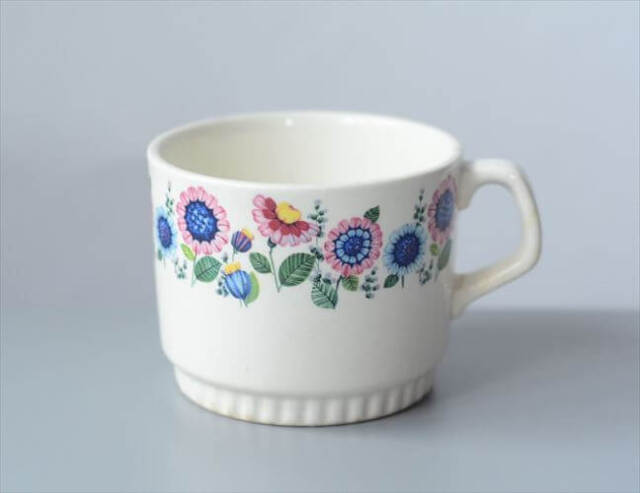 ベルギー製 ヴィンテージ BOCH Delta Henny カップ ボッホ デルタ 磁器 陶器 アンティーク 食器 ヨーロッパ_251002