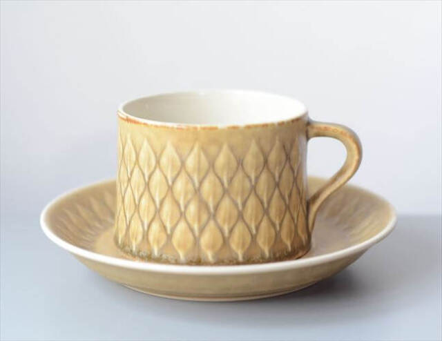 デンマーク製 クイストゴー レリーフ カップ&ソーサー relief クロニーデン KRONJDEN J.H.Quistgaard 北欧ヴィンテージ_251008