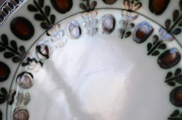 1960～70年代 ベルギー製 ヴィンテージ BOCH NOIX 19cm プレート