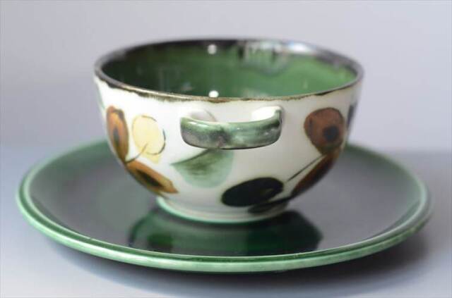 1960～70年代 ベルギー製 BOCH In the mood スープカップ&ソーサー ボッホ 陶器 アンティーク ヴィンテージ_251015