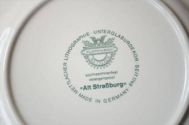 ドイツ製 VILLEROY&BOCH Alt Strassburg 19cm プレート お皿 ビレロイ