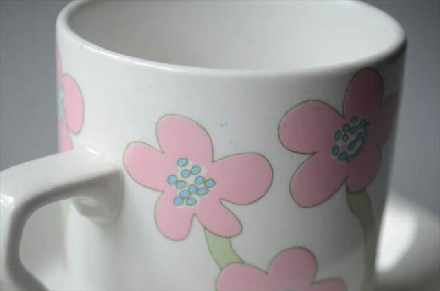 希少！Arabia Villiruusu カップ＆ソーサー アラビア ヴィリルース 北欧 フィンランド ヴィンテージ アンティーク_251021