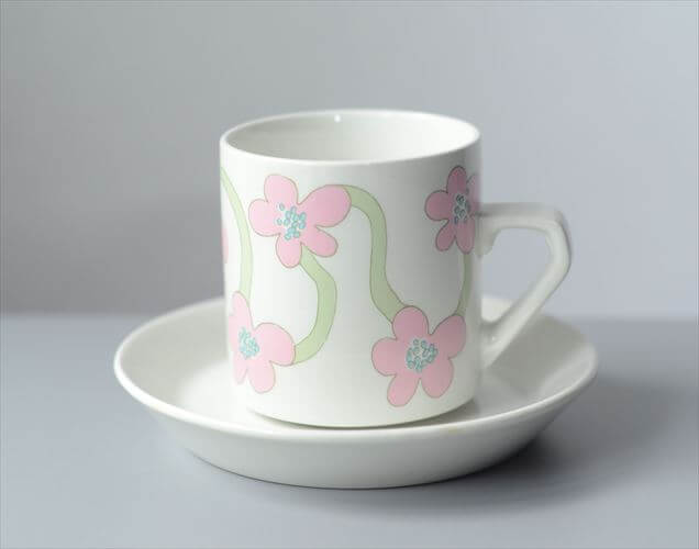 希少！Arabia Villiruusu カップ＆ソーサー アラビア ヴィリルース 北欧 フィンランド ヴィンテージ アンティーク_251021