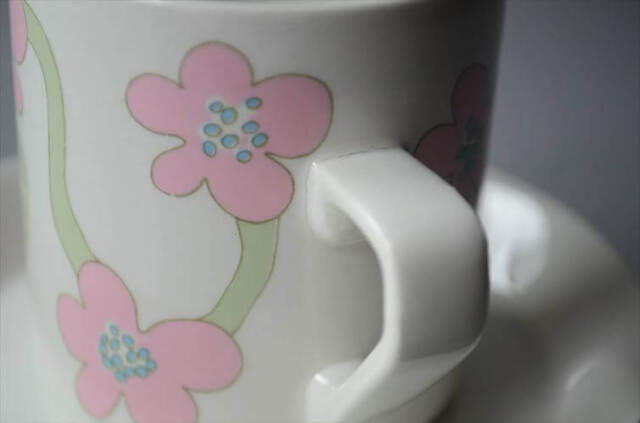 希少！Arabia Villiruusu カップ＆ソーサー アラビア ヴィリルース 北欧 フィンランド ヴィンテージ アンティーク_251021