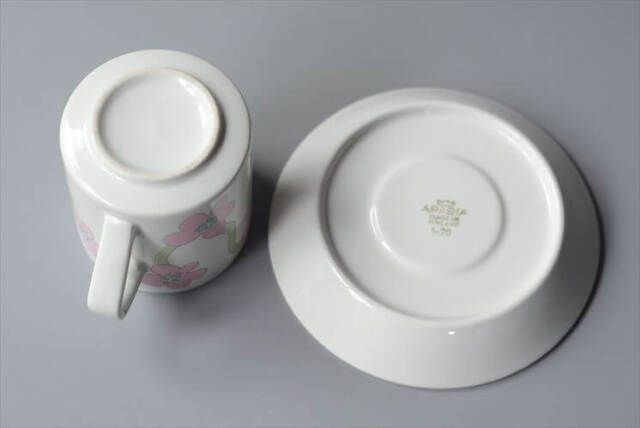 希少！Arabia Villiruusu カップ＆ソーサー アラビア ヴィリルース 北欧 フィンランド ヴィンテージ アンティーク_251021