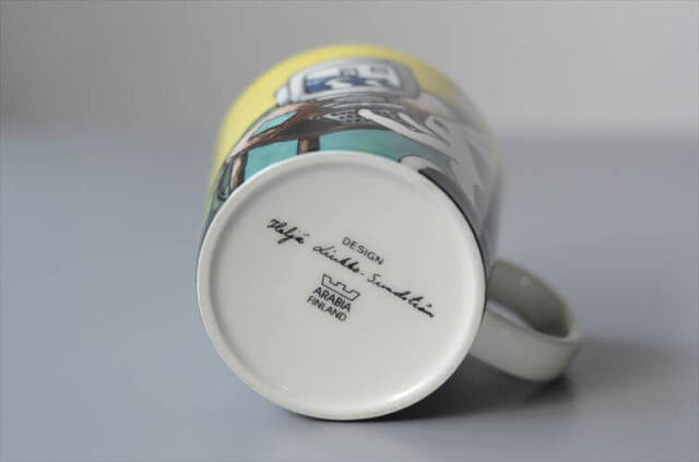 ARABIA Helja Liukko-Sundstrom 2000年 Computer Bunny マグカップ アラビア ヘルヤ PCバニー ウサギ フィンランド 北欧 ヴィンテージ